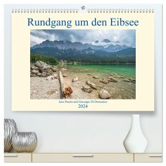 Rundgang um den Eibsee (hochwertiger Premium Wandkalender 2024 DIN A2 quer), Kunstdruck in Hochglanz