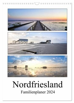 Nordfriesland - Familienplaner (Wandkalender 2024 DIN A3 hoch), CALVENDO Monatskalender