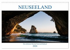 Neuseeland - Die schönsten Orte der Nord- und Südinsel (Wandkalender 2024 DIN A3 quer), CALVENDO Monatskalender