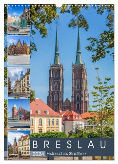 BRESLAU Historisches Stadtherz (Wandkalender 2024 DIN A3 hoch), CALVENDO Monatskalender
