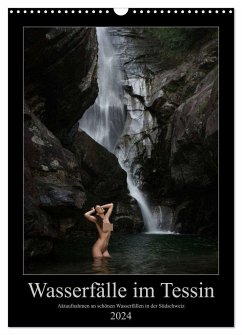 Wasserfälle im Tessin - Aktaufnahmen an schönen Wasserfällen in der Südschweiz (Wandkalender 2024 DIN A3 hoch), CALVENDO Monatskalender - Zurmühle, Martin