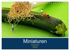 Miniaturen - Klein ganz groß (Wandkalender 2024 DIN A4 quer), CALVENDO Monatskalender