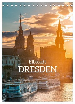 Elbstadt Dresden (Tischkalender 2024 DIN A5 hoch), CALVENDO Monatskalender