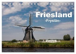 Friesland - Fryslan (Tischkalender 2024 DIN A5 quer), CALVENDO Monatskalender
