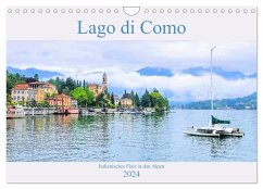 Lago di Como - Italienisches Flair in den Alpen (Wandkalender 2024 DIN A4 quer), CALVENDO Monatskalender