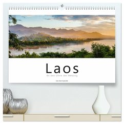 Laos - An den Ufern des Mekong (hochwertiger Premium Wandkalender 2024 DIN A2 quer), Kunstdruck in Hochglanz