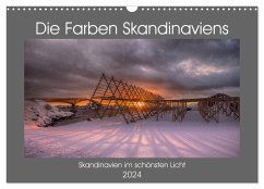 Die Farben Skandinaviens (Wandkalender 2024 DIN A3 quer), CALVENDO Monatskalender