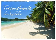 Traumstrände der Seychellen (Wandkalender 2024 DIN A2 quer), CALVENDO Monatskalender