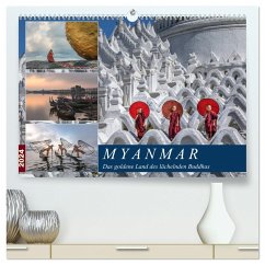 Myanmar, das goldene Land des lächelnden Buddhas (hochwertiger Premium Wandkalender 2024 DIN A2 quer), Kunstdruck in Hochglanz