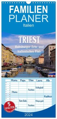 Familienplaner 2024 - Triest - Habsburger Erbe und italienisches Flair mit 5 Spalten (Wandkalender, 21 x 45 cm) CALVENDO - LianeM