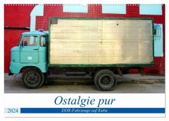 Ostalgie pur - DDR-Fahrzeuge auf Kuba (Wandkalender 2024 DIN A2 quer), CALVENDO Monatskalender