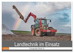 Landtechnik im Einsatz (Tischkalender 2024 DIN A5 quer), CALVENDO Monatskalender - Säemann, Mark
