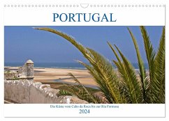 Portugal - Die Küste vom Cabo da Roca zur Ria Formosa (Wandkalender 2024 DIN A3 quer), CALVENDO Monatskalender - Braunleder, Gisela