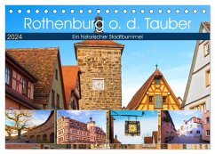 Rothenburg o.d. Tauber (Tischkalender 2024 DIN A5 quer), CALVENDO Monatskalender