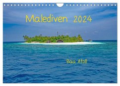 Malediven - Dreamland (Wandkalender 2024 DIN A4 quer), CALVENDO Monatskalender