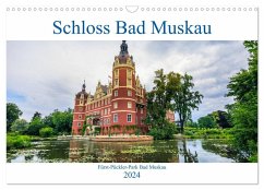 Schloss Bad Muskau (Wandkalender 2024 DIN A3 quer), CALVENDO Monatskalender - photography, IAM