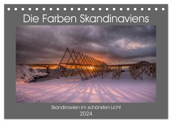 Die Farben Skandinaviens (Tischkalender 2024 DIN A5 quer), CALVENDO Monatskalender