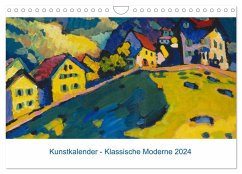 Klassische Moderne 2024 - Mit Kunst durchs Jahr (Wandkalender 2024 DIN A4 quer), CALVENDO Monatskalender - Artothek