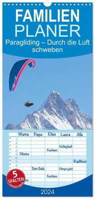 Familienplaner 2024 - Edition Funsport: Paragliding ¿ Durch die Luft schweben mit 5 Spalten (Wandkalender, 21 x 45 cm) CALVENDO - Calvendo