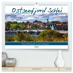 Ostseefjord Schlei (hochwertiger Premium Wandkalender 2024 DIN A2 quer), Kunstdruck in Hochglanz - Jackisch, Ute