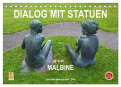 Dialog mit Statuen von Malbine (Tischkalender 2024 DIN A5 quer), CALVENDO Monatskalender