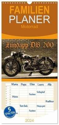 Familienplaner 2024 - Zündapp DB 200 mit 5 Spalten (Wandkalender, 21 x 45 cm) CALVENDO - Laue, Ingo