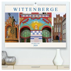 Wittenberge an der Elbe (hochwertiger Premium Wandkalender 2024 DIN A2 quer), Kunstdruck in Hochglanz - M. Laube, Lucy