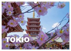 Tokio Kalender mit historischen Tempeln und Schreinen (Wandkalender 2024 DIN A3 quer), CALVENDO Monatskalender