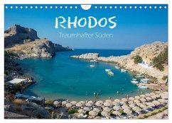 Rhodos - Traumhafter Süden (Wandkalender 2024 DIN A4 quer), CALVENDO Monatskalender