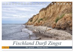 Fischland Darß Zingst - wie gemalt (Tischkalender 2024 DIN A5 quer), CALVENDO Monatskalender