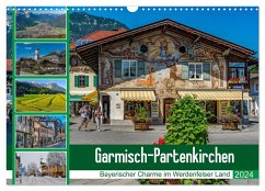 Garmisch-Partenkirchen - Bayerischer Charme im Werdenfelser Land (Wandkalender 2024 DIN A3 quer), CALVENDO Monatskalender