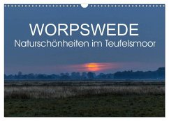 Worpswede - Naturschönheiten im Teufelsmoor (Wandkalender 2024 DIN A3 quer), CALVENDO Monatskalender