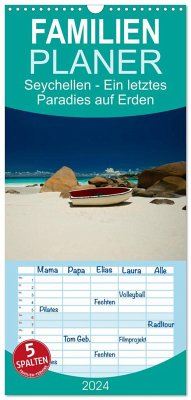 Familienplaner 2024 - Seychellen - Ein letztes Paradies auf Erden mit 5 Spalten (Wandkalender, 21 x 45 cm) CALVENDO - René Grossmann, Marcel