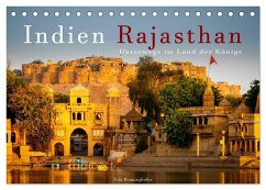 Indien Rajasthan: Unterwegs im Land der Könige (Tischkalender 2024 DIN A5 quer), CALVENDO Monatskalender