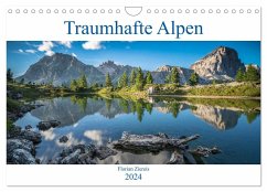 Traumhafte Alpen (Wandkalender 2024 DIN A4 quer), CALVENDO Monatskalender - Ziereis, Florian