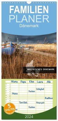 Familienplaner 2024 - Malerisches Dänemark mit 5 Spalten (Wandkalender, 21 x 45 cm) CALVENDO