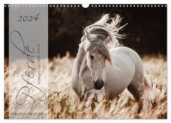 Pferde - Spiegel deiner Seele (Wandkalender 2024 DIN A3 quer), CALVENDO Monatskalender