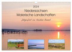 Niedersachsen - Malerische Landschaften (Wandkalender 2024 DIN A3 quer), CALVENDO Monatskalender