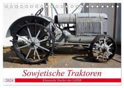 Sowjetische Traktoren - Klassische Trecker der UdSSR (Tischkalender 2024 DIN A5 quer), CALVENDO Monatskalender