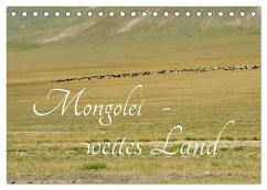 Mongolei - weites Land (Tischkalender 2024 DIN A5 quer), CALVENDO Monatskalender