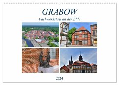 Grabow - Fachwerkstadt an der Elde (Wandkalender 2024 DIN A2 quer), CALVENDO Monatskalender