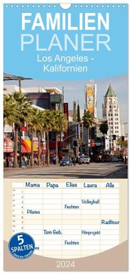 Familienplaner 2024 - Los Angeles - Kalifornien mit 5 Spalten (Wandkalender, 21 x 45 cm) CALVENDO