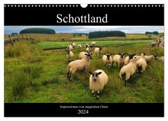 Schottland - Impressionen von magischen Orten (Wandkalender 2024 DIN A3 quer), CALVENDO Monatskalender