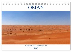 Oman - Zauberhafte Landschaften (Tischkalender 2024 DIN A5 quer), CALVENDO Monatskalender - pixs:sell