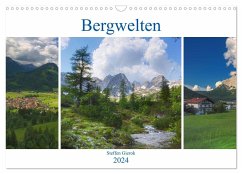Bergwelten (Wandkalender 2024 DIN A3 quer), CALVENDO Monatskalender