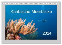 Karibische Meerblicke (Tischkalender 2024 DIN A5 quer), CALVENDO Monatskalender