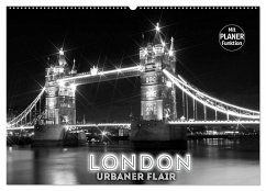 LONDON Urbaner Flair (Wandkalender 2024 DIN A2 quer), CALVENDO Monatskalender - Viola, Melanie