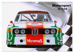 Motorsport in 1/32 (Wandkalender 2024 DIN A3 quer), CALVENDO Monatskalender