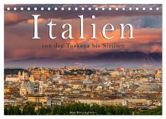 Italien von der Toskana nach Sizilien (Tischkalender 2024 DIN A5 quer), CALVENDO Monatskalender