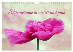 Blütenträume in violett und pink (Wandkalender 2024 DIN A4 quer), CALVENDO Monatskalender - Sarnade